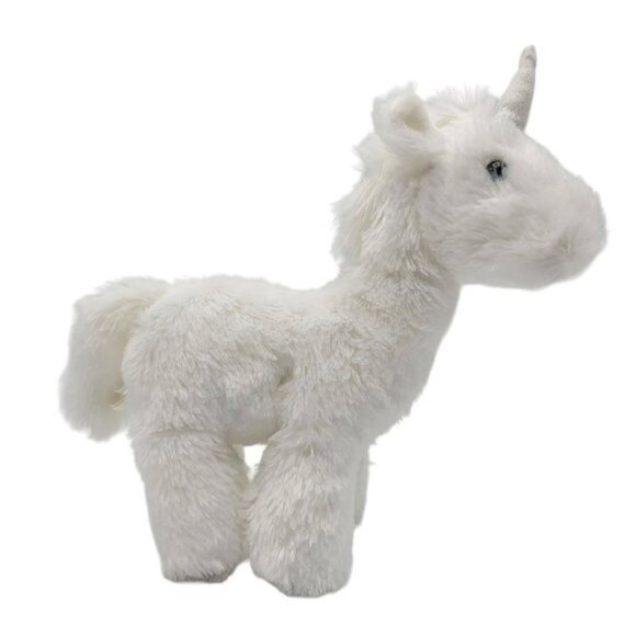 2/$15 Manhattan Toy Unicorn Plush White 11" Sparkle Horn Long Tail Standing - Picture 6 of 11